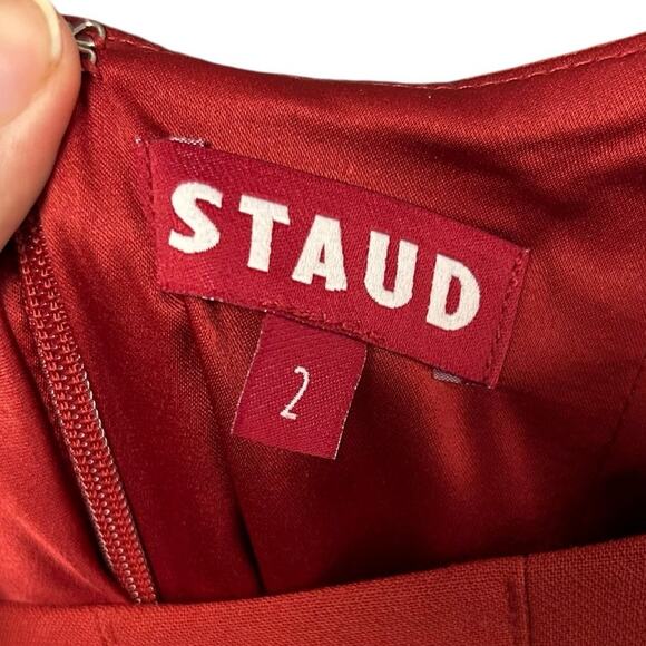 STAUD Red Maxi Dress - Picture 3 of 7